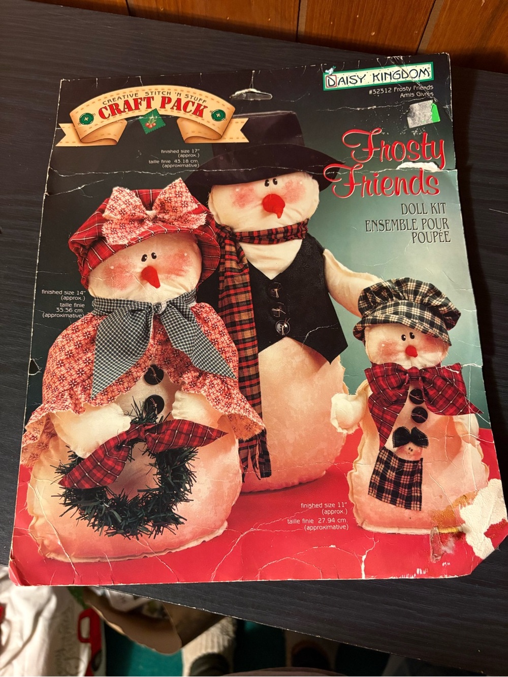 Daisy Kingdom Craft Pack Frosty Friends Doll Sewing Pattern Kit Uncut 32512
